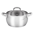 Lamart - Pote com tampa de aço inoxidável de 18 cm