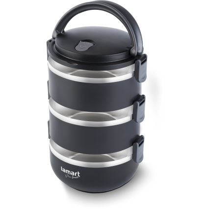 Lamart - Recipiente térmico para alimentos 1,8 l preto