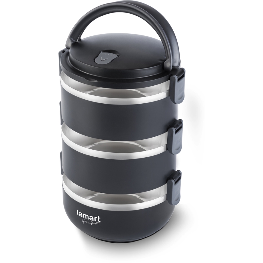 Lamart - Recipiente térmico para alimentos 1,8 l preto