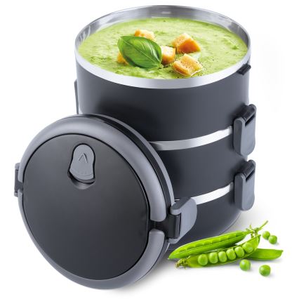 Lamart - Recipiente térmico para alimentos 1,8 l preto