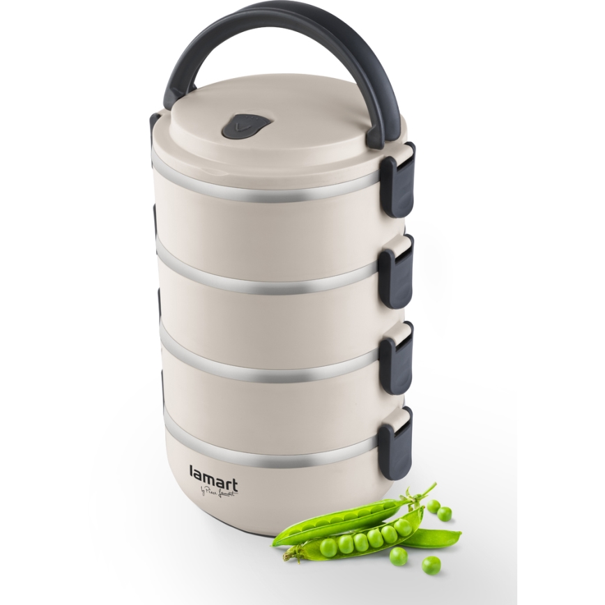 Lamart - Recipiente térmico para alimentos 2,4 l bege