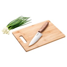 Lamart - Tábua de cortar cozinha 30x22 cm + faca