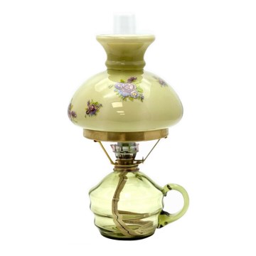 Lâmpada a petróleo KLÁRA 34 cm verde floresta