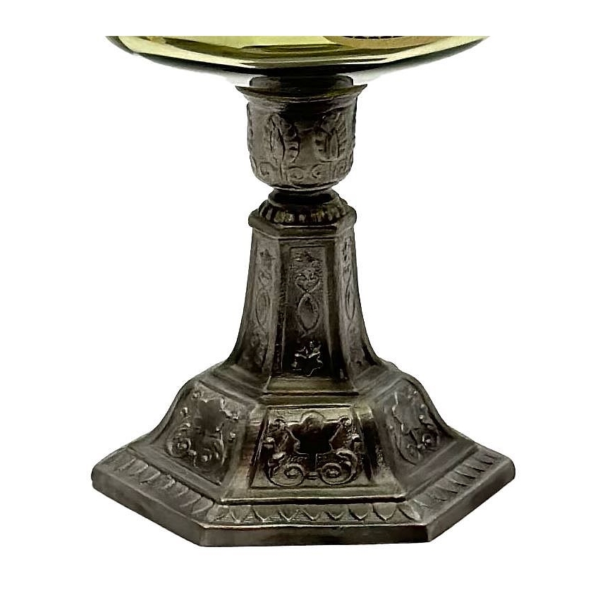 Lâmpada a petróleo LUDMILA 42 cm verde floresta