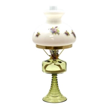 Lâmpada a petróleo PETRA 42 cm verde floresta