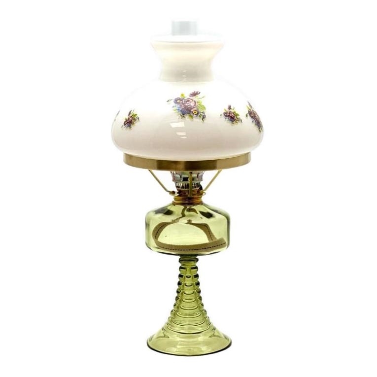 Lâmpada a petróleo PETRA 42 cm verde floresta