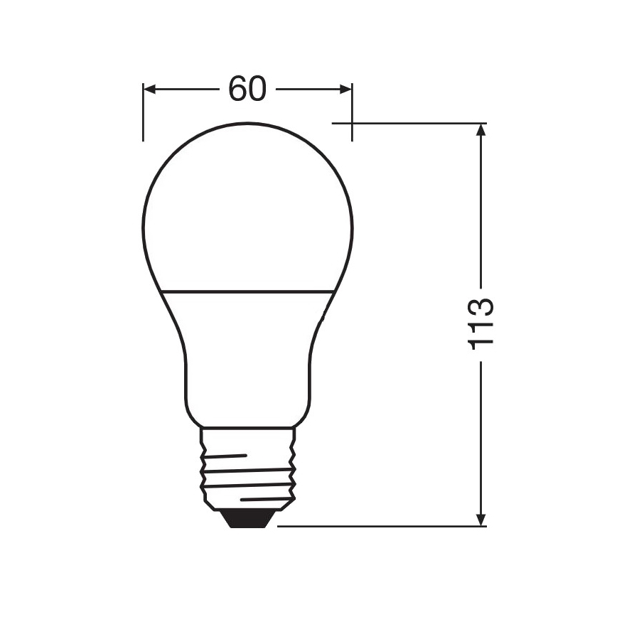 Lâmpada antibacteriana LED A60 E27/8,5W/230V 2700K - Osram