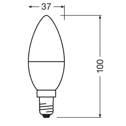 Lâmpada antibacteriana LED B40 E14/4,9W/230V 6500K - Osram