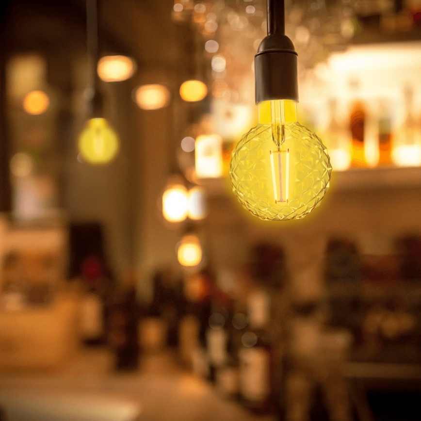 Lâmpada com Filamento LED E27/4W/230V 1800K ananás - Aigostar