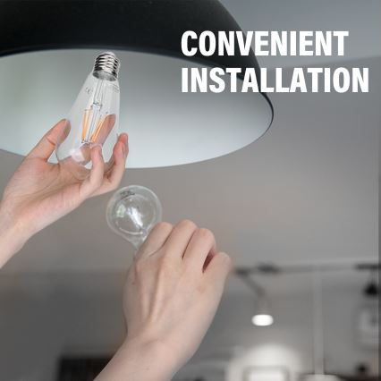 Lâmpada com FILAMENTO LED ST64 E27/4W/230V 2700K - Aigostar