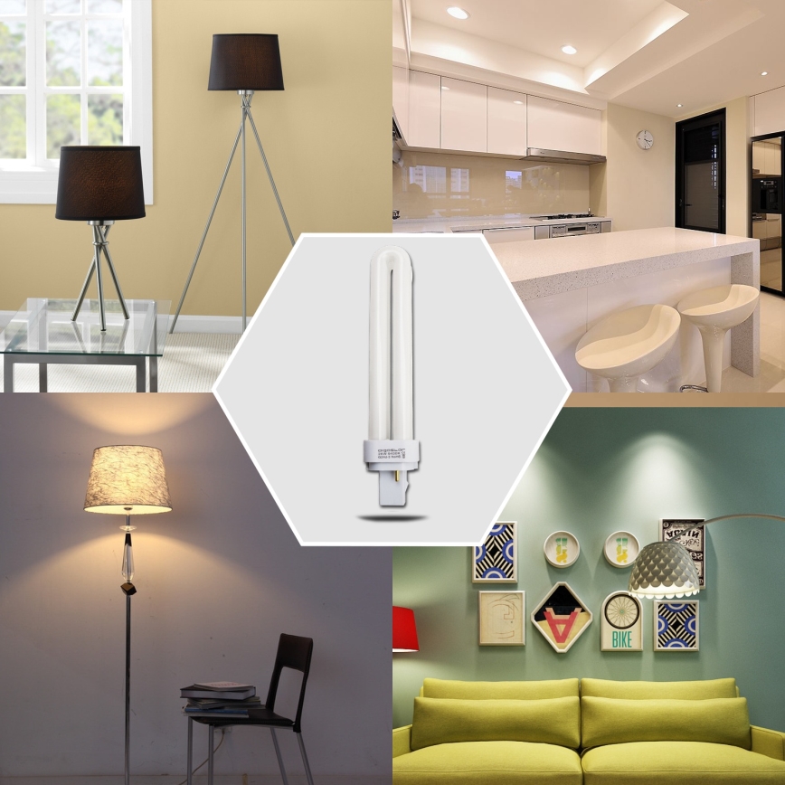 Lâmpada de baixo consumo G24d-3/26W/230V 6500K
