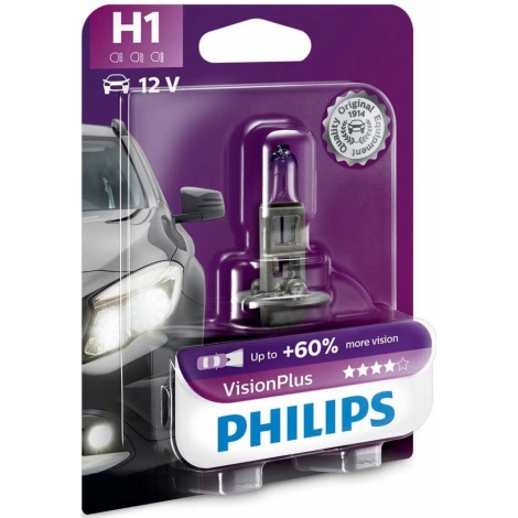Lâmpada de carro Philips VISION PLUS 12258VPB1 H1 P14,5s/55W/12V