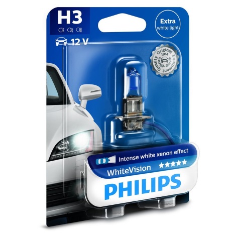 Lâmpada de carro Philips WHITE VISION 12336WHVB1 H3 PK22s/55W/12V