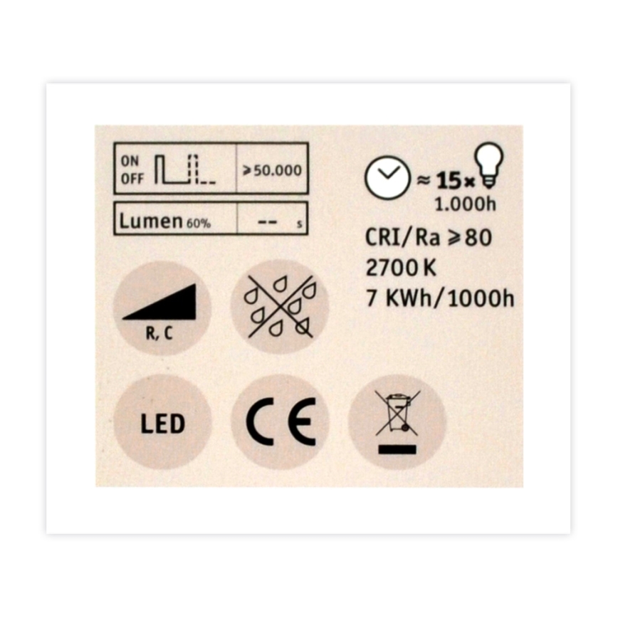 Lâmpada de holofote LED com regulação GU5.3/6.5W/12V 2700K – Paulmann 28758