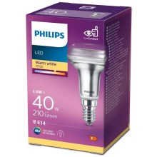 Lâmpada de Holofote LED Philips E14/2,8W/230V 2700K