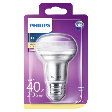 Lâmpada de holofote LED Philips E27/3W/230V 2700K