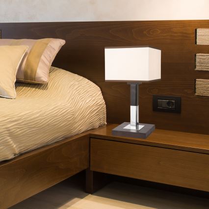 Lâmpada de mesa AMELIA 1xE27/60W/230V