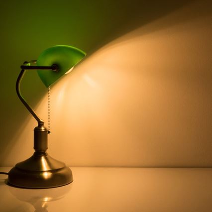 Lâmpada de mesa BANKER 1xE27/60W/230V