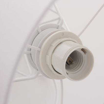 Lâmpada de mesa BASKET 1xE27/60W/230V branco