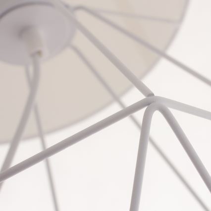 Lâmpada de mesa BASKET 1xE27/60W/230V branco