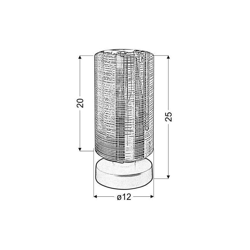 Lâmpada de mesa COX 1xE27/60W/230V