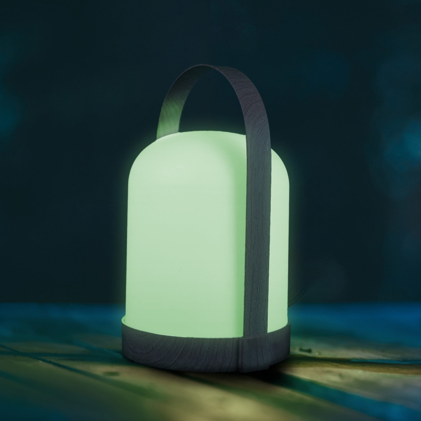 Lâmpada de mesa decorativa LED RGBW MINORKA LED/0,3W/4,5V 3xAA