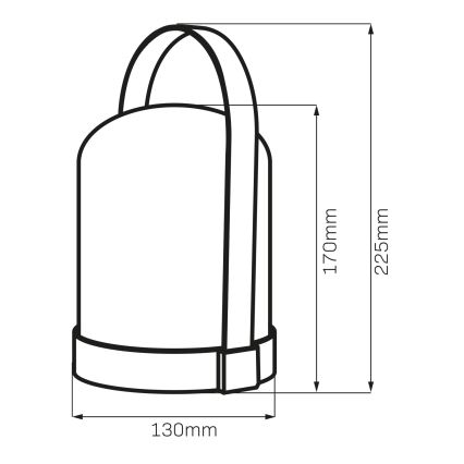 Lâmpada de mesa decorativa LED RGBW MINORKA LED/0,3W/4,5V 3xAA
