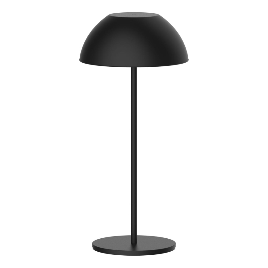 Lâmpada de mesa exterior tátil LED regulável TANZANIA LED/1,8W/5V USB 1800 mAh IP44 preta