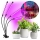 Lâmpada de mesa flexível LED dimmerizável com clipe para cultivo de plantas VITARO 4xLED/10W/230V preta