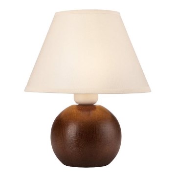 Lâmpada de mesa JUTA 1xE27/60W/230V faia