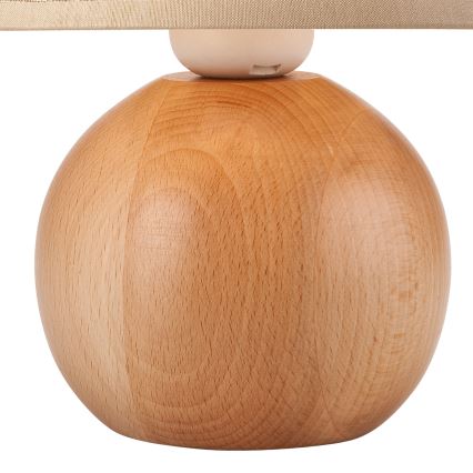 Lâmpada de mesa JUTA 1xE27/60W/230V faia