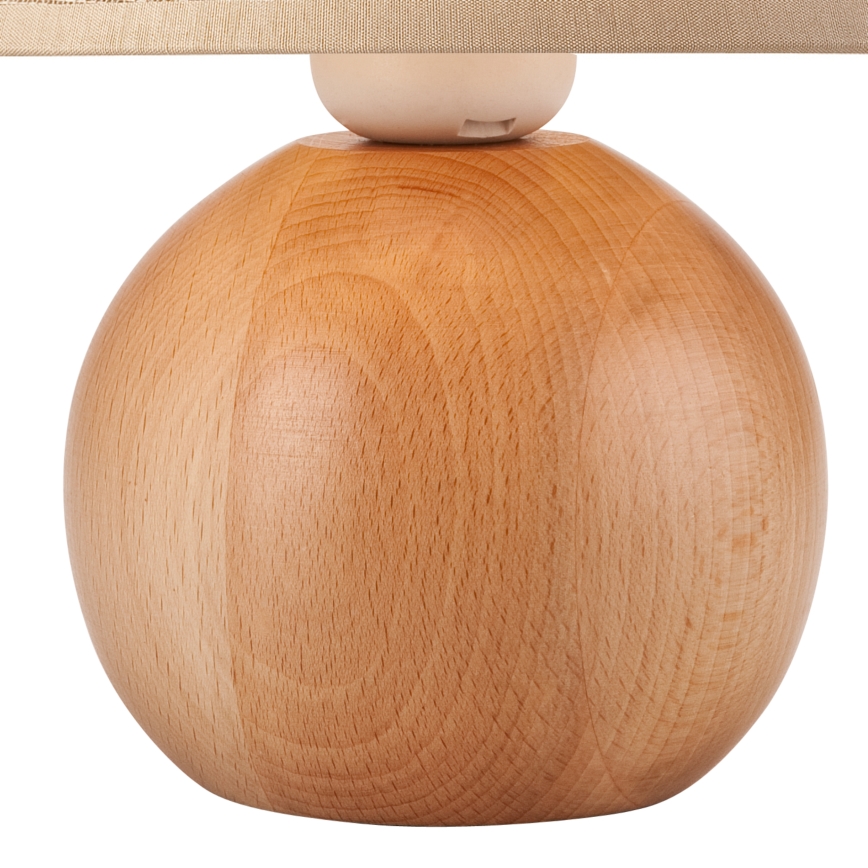 Lâmpada de mesa JUTA 1xE27/60W/230V faia