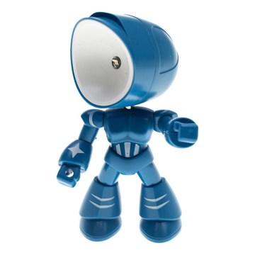 Lâmpada de mesa LED/0,06W/3xLR41 robot azul
