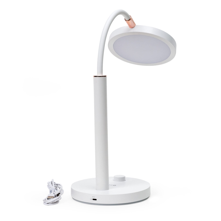 Lâmpada de mesa LED regulável AURA LED/10W/230V 3700/4200K CRI 97 branca