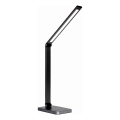 Lâmpada de mesa LED com carregador sem fio LED/10W/230V 3000/4000/4500/5000/6000K preta
