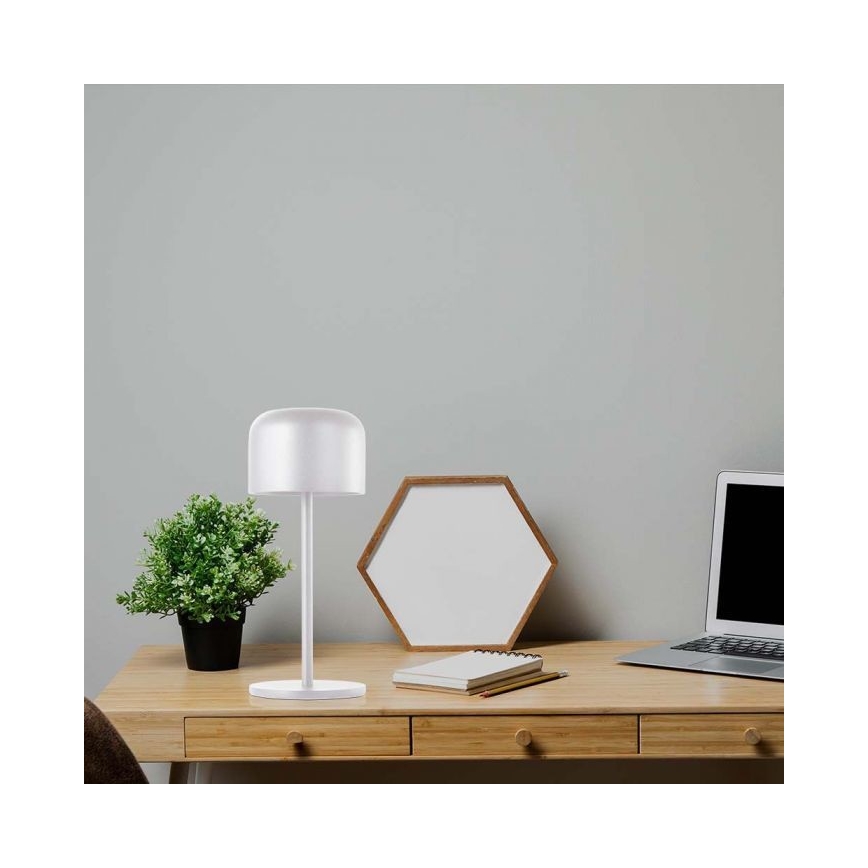 Lâmpada de mesa LED recarregável com dimmer tátil LED/1,5W/5V 2700-5700K IP54 2200 mAh branca