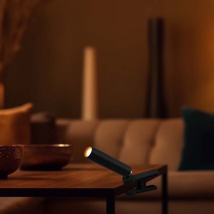 Lâmpada de mesa LED recarregável magnética dimmerizável 3 em 1 LED/3W/5V 4000K 1500 mAh preta