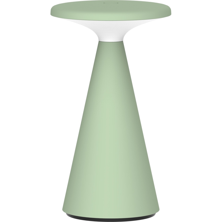 Lâmpada de mesa exterior LED tátil regulável PAROS LED/1,8W/5V USB 1800 mAh IP44 verde