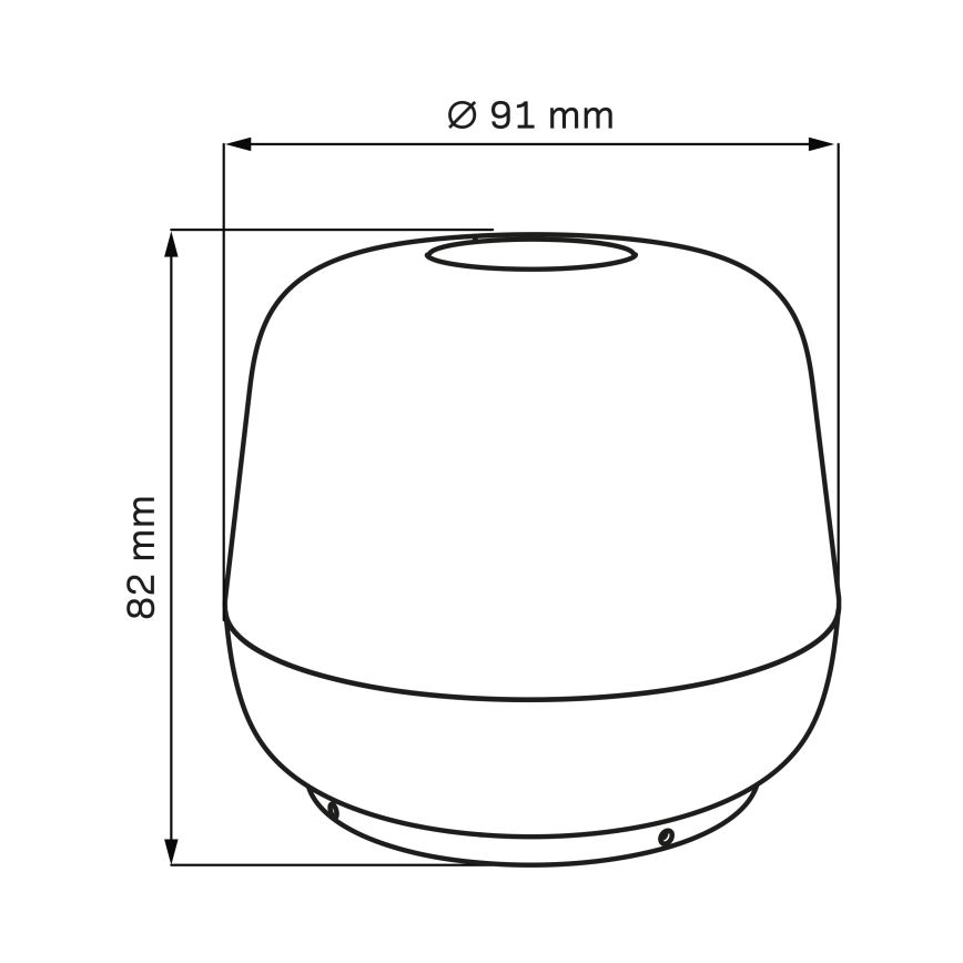 Lâmpada de mesa exterior LED regulável por toque SAMBA LED/1,2W/5V USB 1200 mAh IP44 cinza