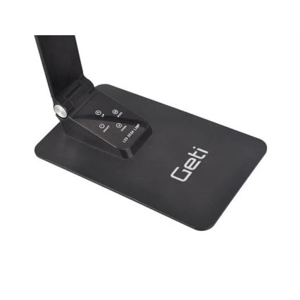 Lâmpada de mesa LED regulável com USB LED/7W/230V 3000K/4000K/5500K preta