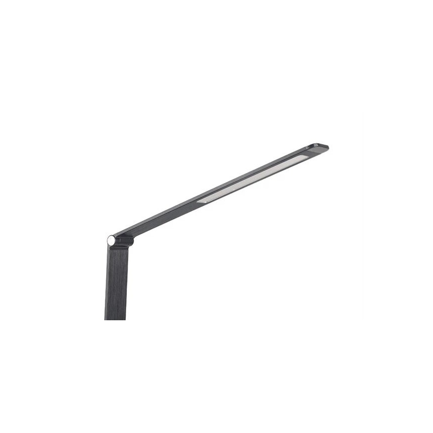 Lâmpada de mesa LED regulável com USB LED/7W/230V 3000K/4000K/5500K preta