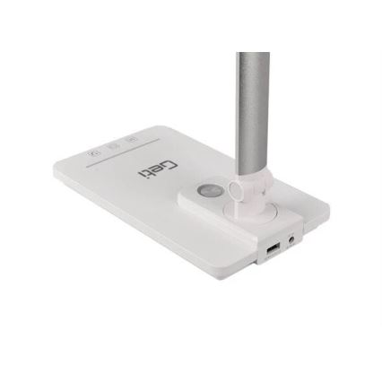 Lâmpada de mesa LED regulável com USB LED/9W/230V 3000K/4000K/5500K branca