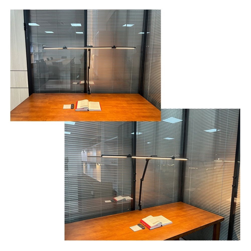 Lâmpada de mesa flexível LED com dimmer tátil POINTIQ LED/36W/230V 3000-6500K CRI 92 preta