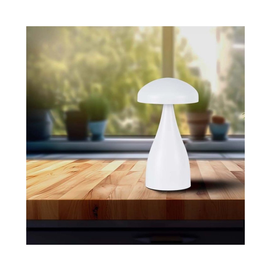 Lâmpada de mesa LED recarregável com dimmer tátil LED/1W/5V 3000-6000K 1800 mAh branca