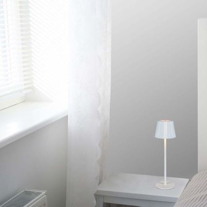 Lâmpada de mesa LED recarregável com dimmer tátil LED/4W/5V 3000-6000K 1800 mAh branca