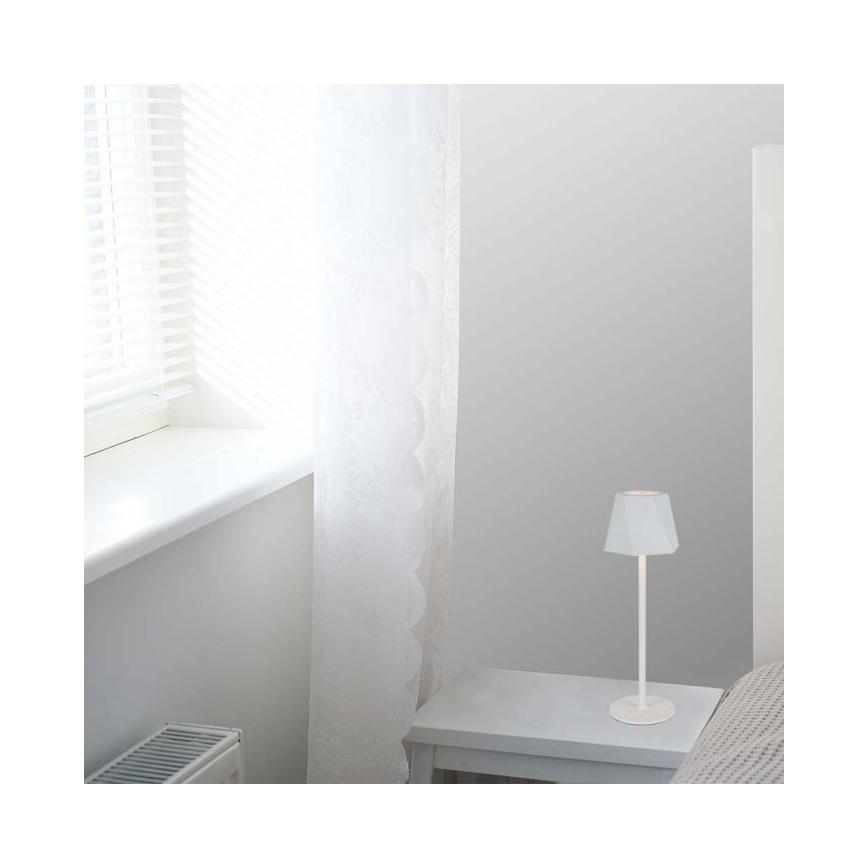 Lâmpada de mesa LED recarregável com dimmer tátil LED/4W/5V 3000-6000K 1800 mAh branca