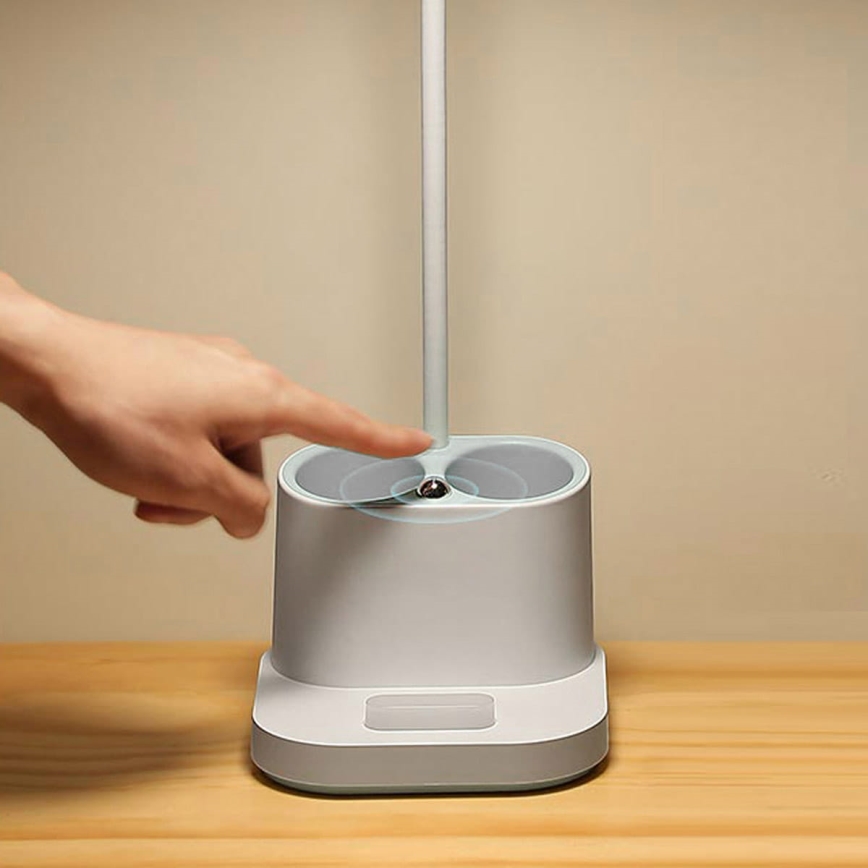 Lâmpada de mesa LED recarregável com dimmer, suporte e powerbank LED/5W/5V 2400mAh