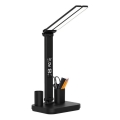 Lâmpada de mesa LED recarregável e regulável NOBLITE P LED/5W/5V 3000/4000/6000K 2200 mAh preta