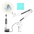 Lâmpada de mesa LED regulável com lupa LED/6W/5V 3000K/4000K/6000K branca
