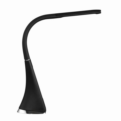 Candeeiro de mesa LED regulável com sensor tátil e ecrã LED/7W/5V, preto